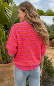 Striped-Short-Sleeve-Knit-Fuchsia-55-2