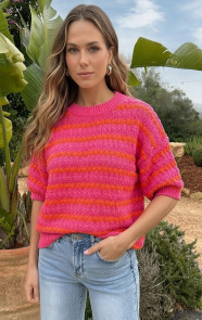 Striped-Short-Sleeve-Knit-Fuchsia-55-5
