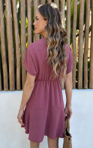 V-hals-Roos-Detail-Jurk-Dust-Roze-66-1
