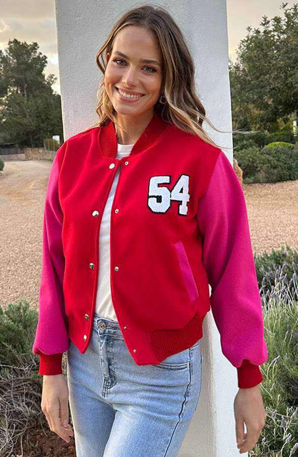 Baseball-Bomberjacket-Fuchsia-Red-9