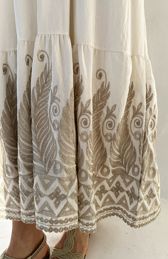 Bohemian-Maxi-Jurk-Creme-Met-Geborduurde-Details-1