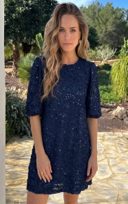 Exclusive-Pofmouw-Pailletten-Jurk-Marine-1