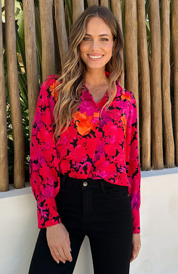 Floral-Blouse-Rood-Roze-4