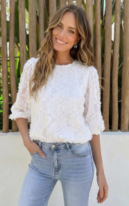 Fringes-Pofmouwen-Top-Ecru-2