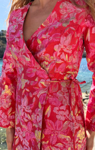 Jacquard-Jurk-Wijde-Mouw-Rood-2.0-6-2