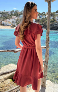 Jurk-Met-Ruches-Dust-Roze-2