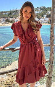 Jurk-Met-Ruches-Dust-Roze-3