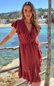 Jurk-Met-Ruches-Dust-Roze-6