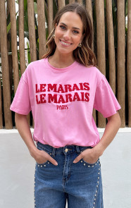 Le-Marais-T-Shirt-Oversized-Fuchsia-Red-2