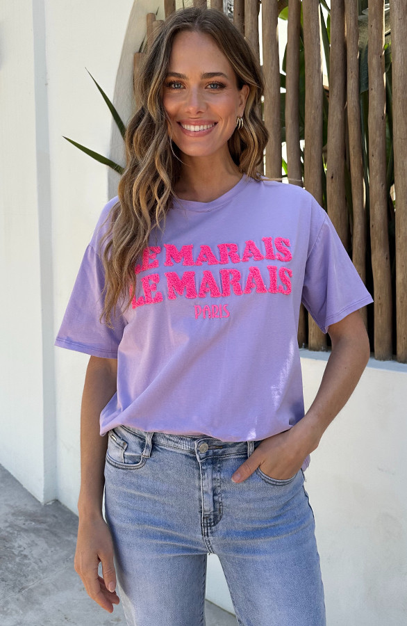Le-Marais-T-Shirt-Oversized-Lila-8