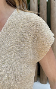 Lurex-V-Hals-Top-Beige-1