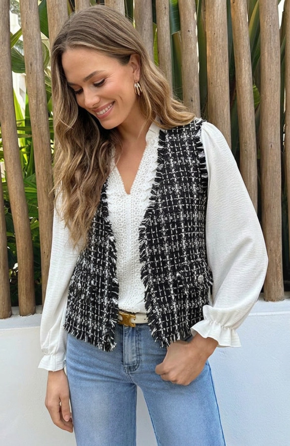 Luxury-Lurex-Tweed-Gilet-Black-66-4