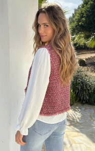 Luxury-Lurex-Tweed-Gilet-Pink-55-1