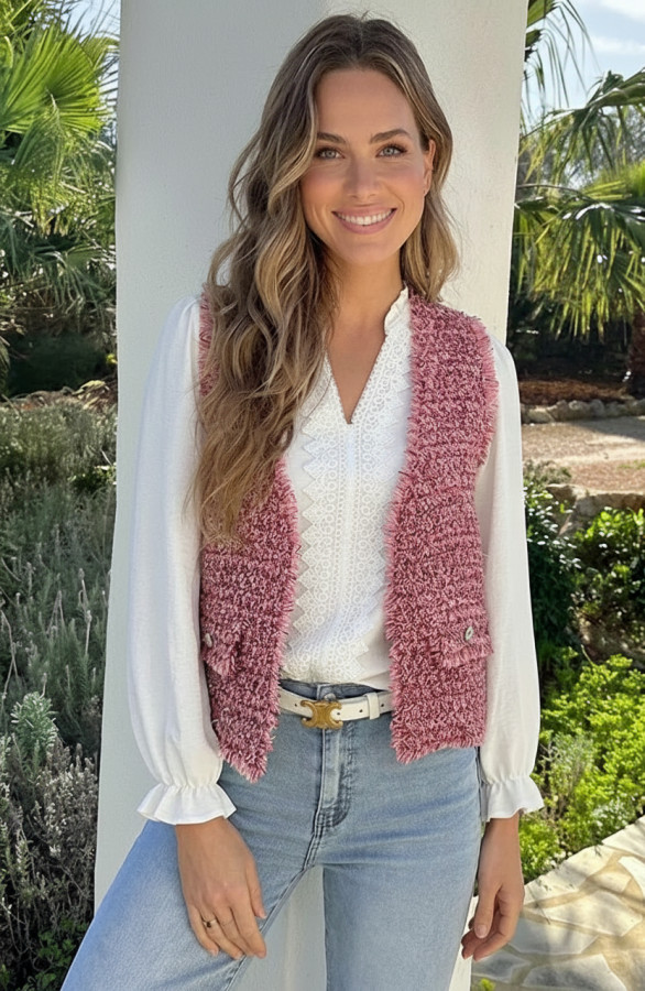 Luxury-Lurex-Tweed-Gilet-Pink-55-33