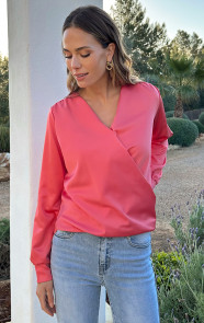 Marant-Blouse-Satin-Koraal-4
