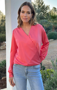 Marant-Blouse-Satin-Koraal-5