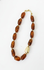 Marble-Ketting-Choco-Gold