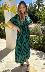 Maxi-Dress-Oversized-Print-Smaragd-7