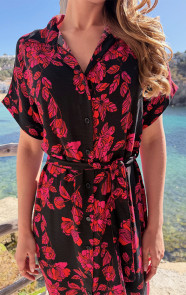 Midi-Knopen-Jurk-Black-5