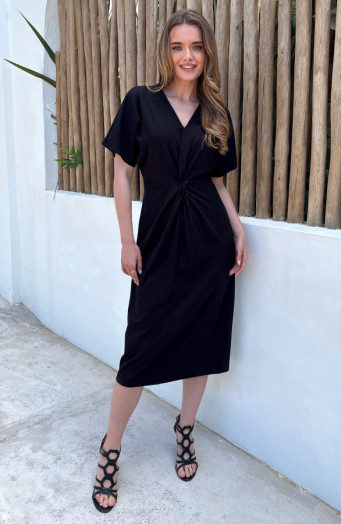 Most Needed Dress Baumwoll-Stretch Schwarz