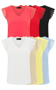 Musthave-Deal-Romance-Kanten-V-hals-Tops