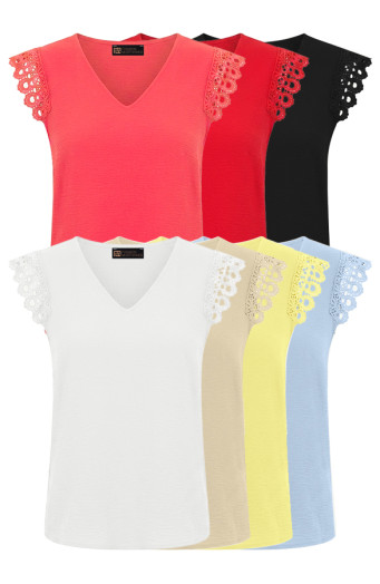 Musthave Deal Romance Kanten V-hals Tops