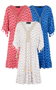 Oversized-jurk-gouden-detail-print