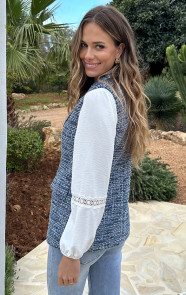 Premium-Elegant-Gilet-Tweed-Blauw-R-2