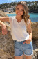 Romance-Kanten-V-Hals-Top-Ecru-8
