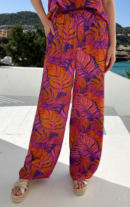 Satin-Wide-Leg-Pants-Purple-Leaves-2
