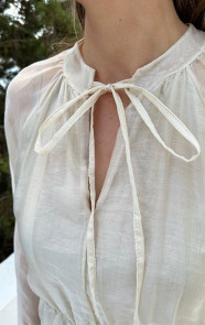 Silk-Jurk-Lange-Mouw-Beige-1