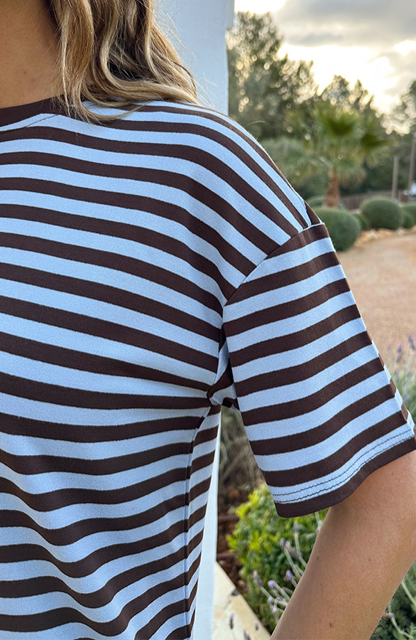 Strepen-T-Shirt-Katoen-Choco-Baby-Blue-7