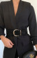 Suede-Tailleriem-Stretch-Zwart