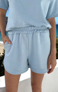 Sweat-T-Shirt-Bisous-Bisous-Baby-Blauw-1