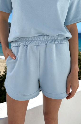 Sweat-T-Shirt-Bisous-Bisous-Baby-Blauw-1