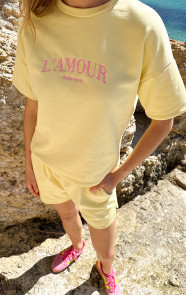 Sweat-T-Shirt-Lamour-Butter-Yellow-Embroidery-2