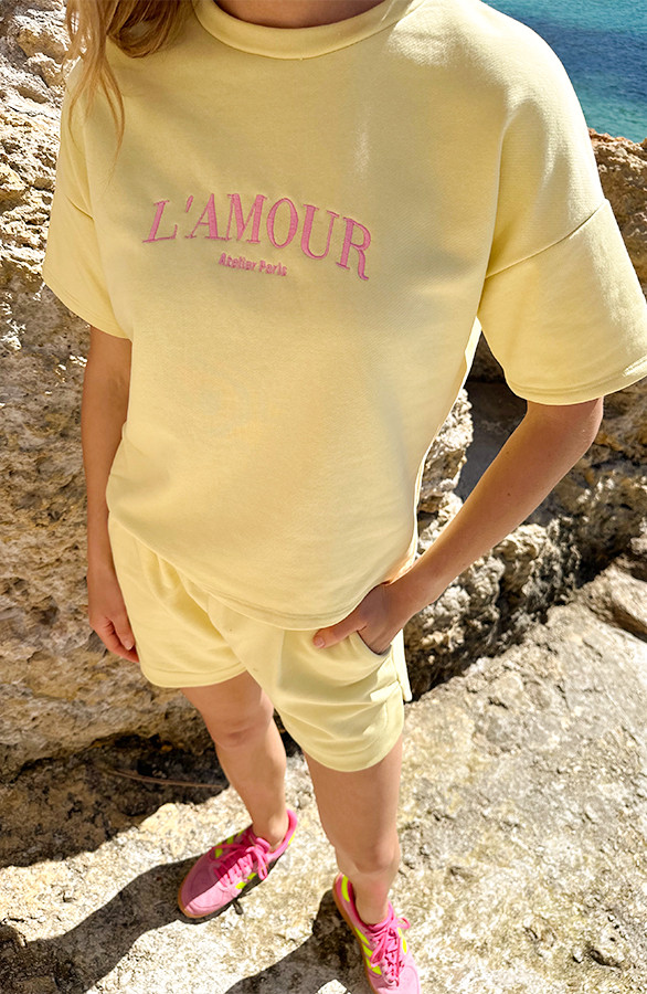 Sweat-T-Shirt-Lamour-Butter-Yellow-Embroidery-2
