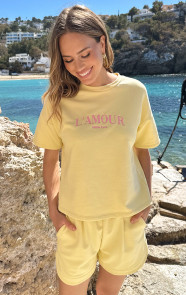 Sweat-T-Shirt-Lamour-Butter-Yellow-Embroidery-3