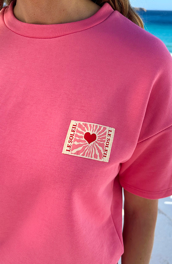 Sweat-T-Shirt-Le-Soleil-Koraal-Patch-1