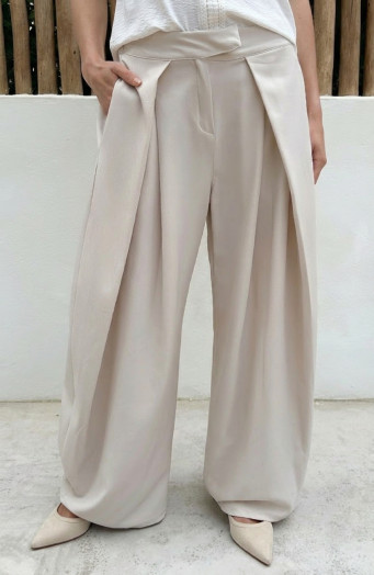 Ultra-Pleated-Wide-Leg-Pants-Beige-2