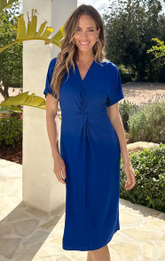 V-Hals-Twist-Jurk-Lurex-Kobalt-5