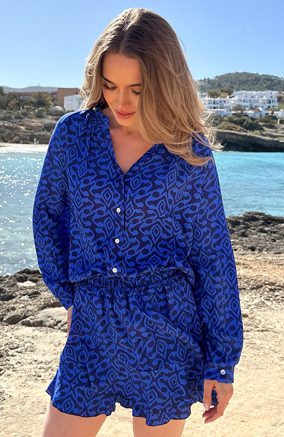 Viscose-Blouse-Met-Print-Kobalt-Blue-1