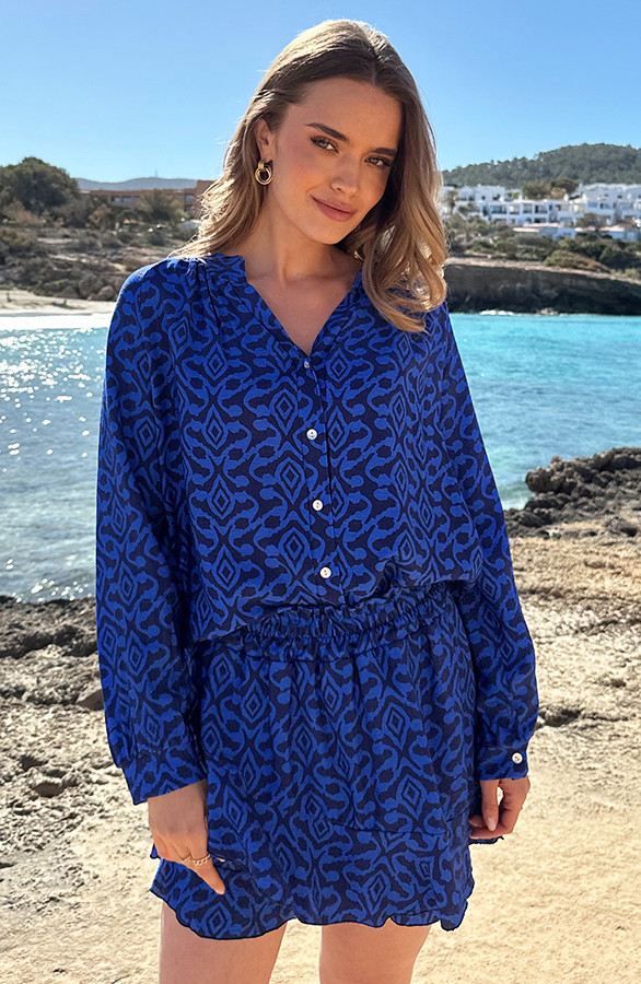 Viscose-Blouse-Met-Print-Kobalt-Blue-3