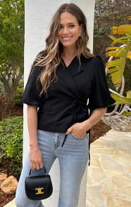 Wrap-Blazer-Puff-Short-Sleeve-Zwart-66-5