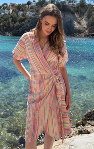 Wrap-Jurk-Gestreepte-Print-Neon-3