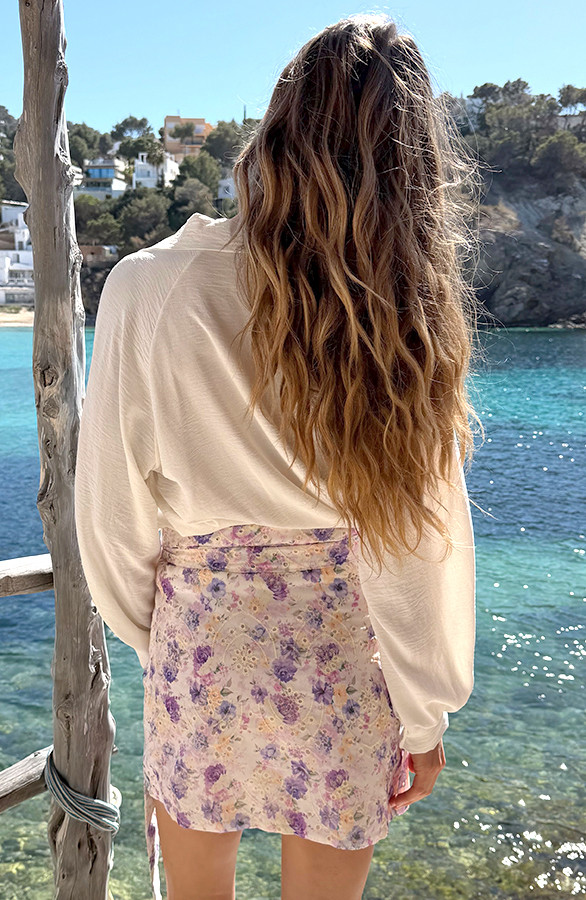 Wrap-Skirt-Romantic-Embroidery-Flower-Print-Lila-3