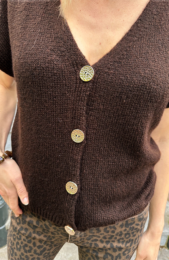 Cardigan-Short-Sleeve-Choco-1