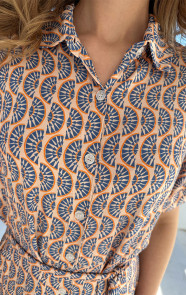 Knopen-Midi-Jurk-Viscose-Blue-3