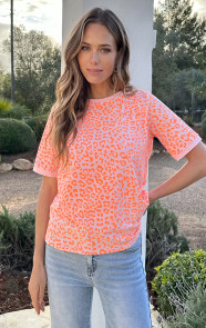 Leopard-T-shirt-Katoen-Neon-Orange-6-7