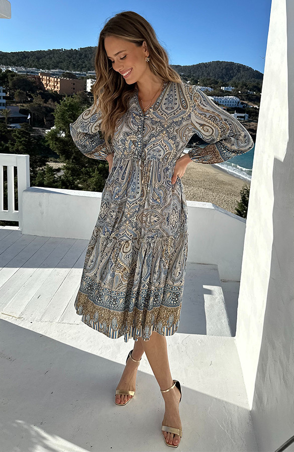 Paisley-Jurk-Viscose-Blauw-9